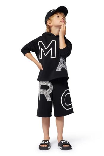 Detské krátke nohavice Marc Jacobs čierna farba, nastaviteľný pás W60483