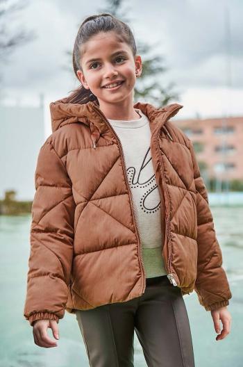 Detská bunda Mayoral hnedá farba, 7484