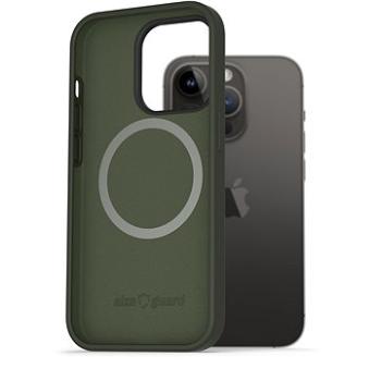 AlzaGuard Magnetic Silicone Case na iPhone 14 Pro zelený (AGD-PCMS0010E)