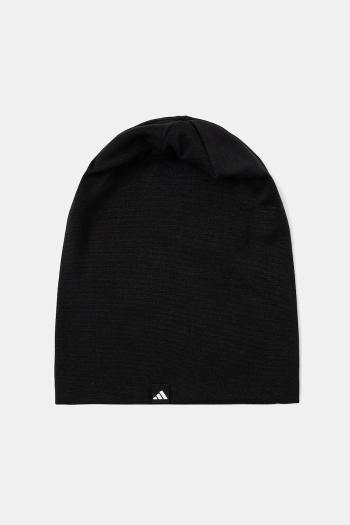 Čiapka adidas Performance ESSENTIALS čierna farba, z tenkej pleteniny, JV5389