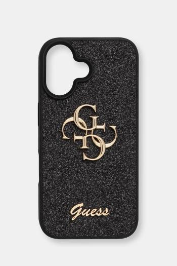 Puzdro na mobil Guess iPhone 16 čierna farba, GUHCP16SHG4SGK