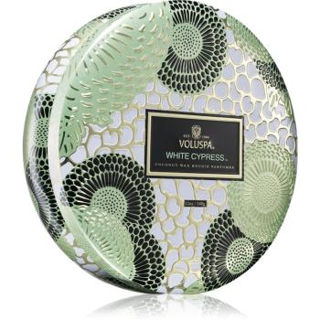 VOLUSPA Japonica Holiday White Cypress vonná sviečka v plechu 340 g