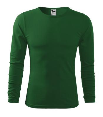 MALFINI Pánske tričko s dlhým rukávom Fit-T Long Sleeve - Fľaškovo zelená | L