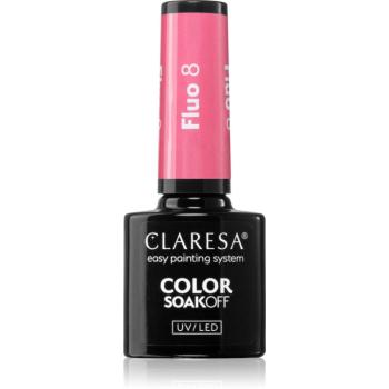 Claresa SoakOff UV/LED Color Fluo gélový lak na nechty odtieň 5 g
