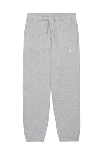Detské bavlnené tepláky Diesel PMACISD TROUSERS šedá farba, jednofarebné, J02317