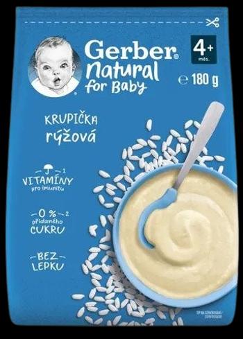 GERBER Natural Ryžová krupička 4m+ 180 g