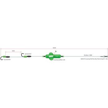 MADCAT Screaming Profi River Rig „Worm & Squid S 20 g 180 cm (5706301559982)