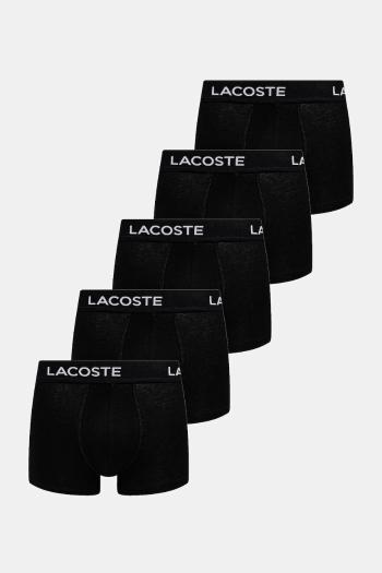 Boxerky Lacoste 5-pak pánske, čierna farba, 5H1292
