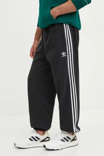 Nohavice adidas Originals pánske, čierna farba, jednofarebné, IZ4798