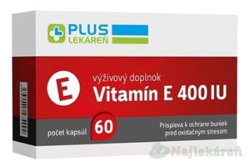 PLUS LEKÁREŇ Vitamín E 400 IU 60ks