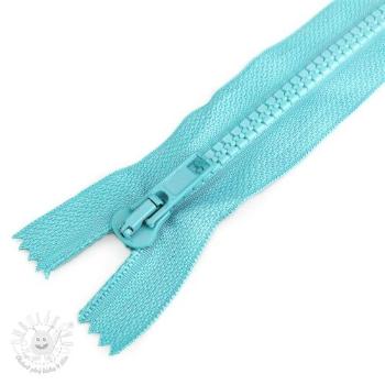 Zips kostený deliteľný 70 cm aqua