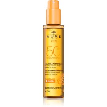 Nuxe Sun Face and Body Tanning Sun Oil olej na opaľovanie na tvár a telo SPF 50 150 ml
