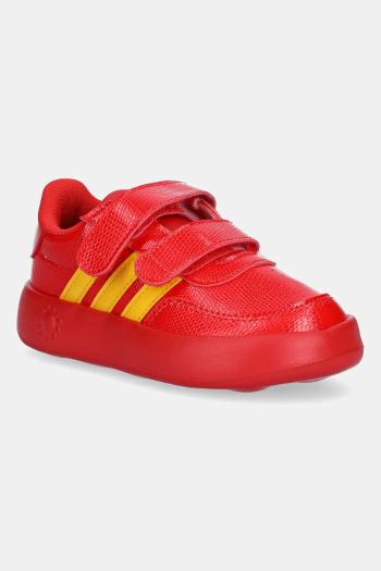Detské tenisky adidas BREAKNET MULAN červená farba, JH9235