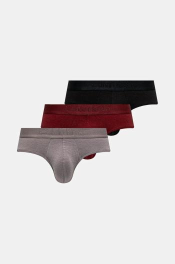 Slipy Calvin Klein Underwear 3-pak pánske, viac farieb, 000NB3740A