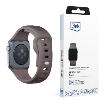 3mk Silicone Watch Strap pre Apple 38/40/41 mm Taupe