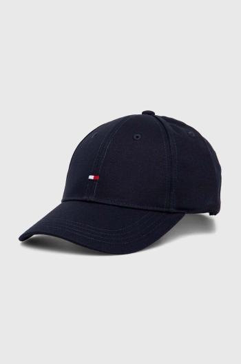 Detská bavlnená šiltovka Tommy Hilfiger tmavomodrá farba, jednofarebná