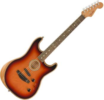 Fender American Acoustasonic Stratocaster 3-Tone Sunburst Elektroakustická gitara