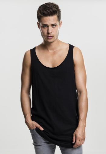 Urban Classics Long Shaped Open Edge Loose Tank black - M