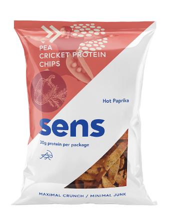 SENS Proteín chipsy s cvrččím proteínom - Mak & Morská soľ 80 g