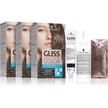 Schwarzkopf Gliss Color tartós hajfesték takarékos kiszerelés 7-00 Dark Blonde