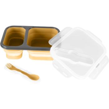 Zopa Silicone Lunch Box Large jedálenská sada Mustard Yellow 21x15 cm 1 ks