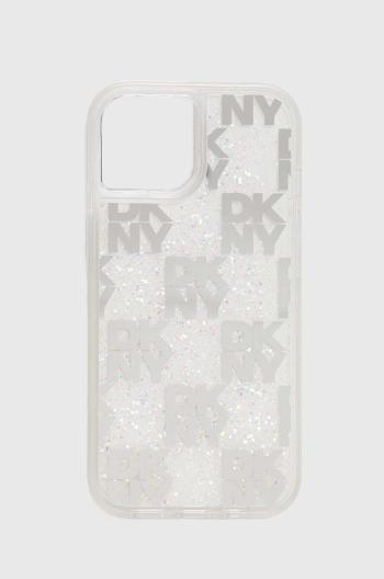 Puzdro na mobil Dkny iPhone 15 / 14 / 13 6.1" biela farba, DKHCP15SLCPEPT,