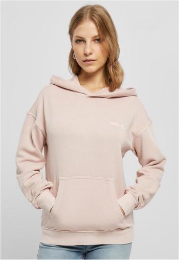 Urban Classics Ladies Small Embroidery Terry Hoody pink - 3XL