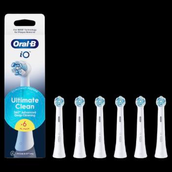 ORAL-B iO Series Ultimate Clean kefkové hlavy biele 6 ks