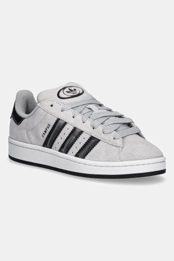 Detské semišové tenisky adidas Originals CAMPUS 00s šedá farba, JR6809