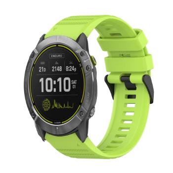 SILICONE Remienok pre Garmin Enduro 2 / Tactix 7 svetlozelený