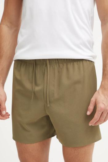 Šortky Calvin Klein Performance pánske, zelená farba, LVGMS5S846