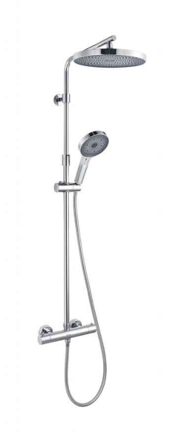 Kielle Kielle - Oudee Sprchový set s termostatom, 26 cm, 3 prúdy, chróm 20602010