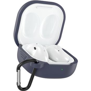 AlzaGuard Premium Silicone Case na Samsung Galaxy Buds Live/Buds Pro/Buds 2/Buds 2 Pro tmavomodré (AGD-SCS002D)