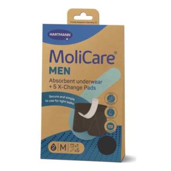 MOLICARE Men M absorpčná bielizeň 1 kus + X-change vložka 5 kusov