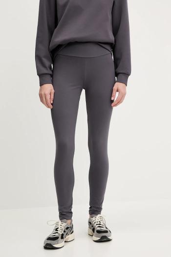Legíny EA7 Emporio Armani dámske, šedá farba, s potlačou, AF12484.7W000080