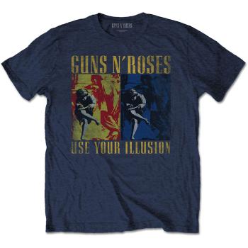 Guns N’ Roses tričko Use Your Illusion Navy  one_size