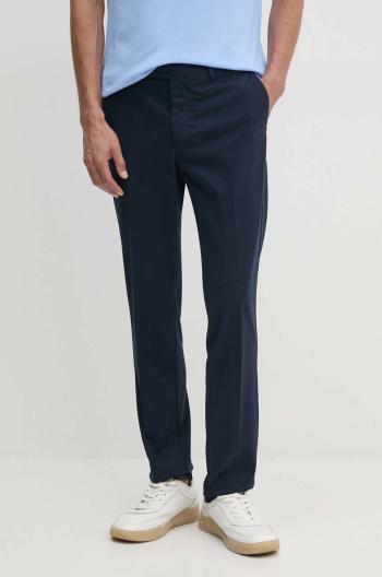 Nohavice Hackett London pánske, tmavomodrá farba, rovné, HM212487R