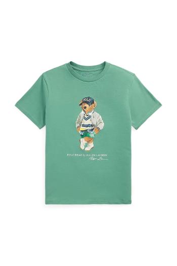 Tričko Polo Ralph Lauren zelená farba, 323973121001