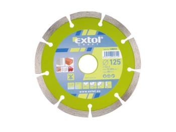 Kotúč diamantový rezný segmentový, 115x22,2mm, suché rezanie, Extol Craft 108811