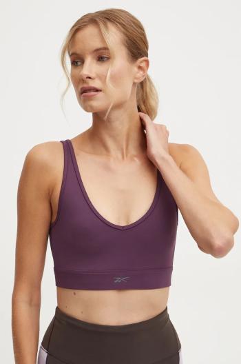 Športová podprsenka Reebok Active Collective Dreamblend fialová farba, jednofarebný, 100205555