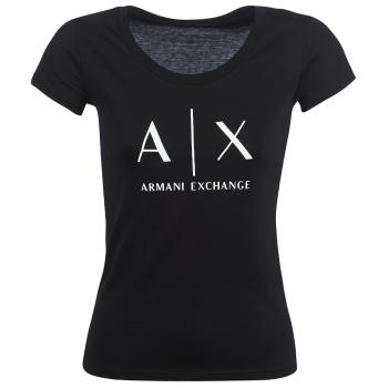 Armani Exchange  HELBATANTE  Tričká s krátkym rukávom Čierna