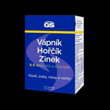 GS Vápnik, horčík, zinok 30 tabliet