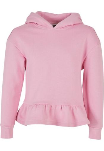 Urban Classics Girls Organic Volants Hoody girlypink - 122/128