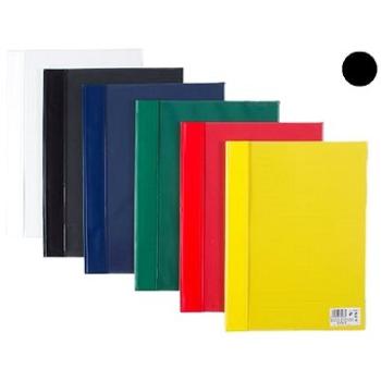 KARTON P+P plastový, s vreckom na titulnej strane, A4, čierny – balenie 5 ks (8595096742832)