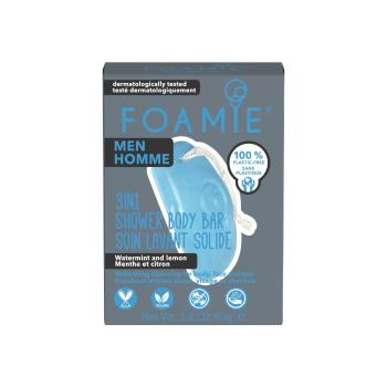Foamie Pánska sprchová starostlivosť na tvár, telo a vlasy Seas The Day (3 in 1 Shower Body Bar) 90 g