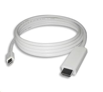 PREMIUMCORD Kábel mini DisplayPort 1.2 na HDMI 2.0, pre rozlíšenie 4Kx2K@60Hz, 3m