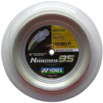 Tollasütő húr Yonex Nanogy 95, 0,69 mm, 200 m, SILVER GRAY