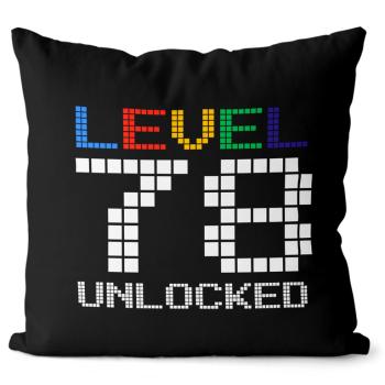 Vankúš Level unlocked (vek: 78, Velikost: 55 x 55 cm)