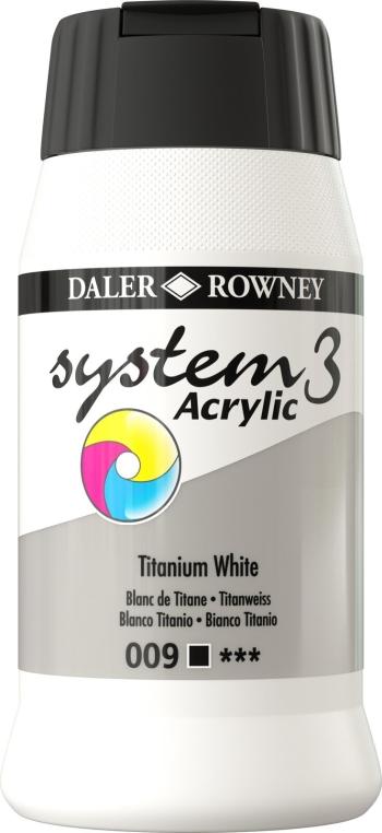 Daler Rowney System3 Akrylová farba Titanium White 500 ml 1 ks