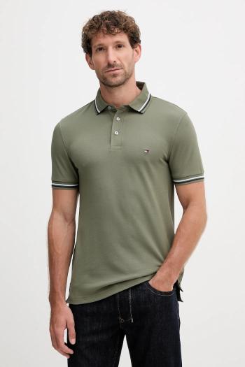 Polo tričko Tommy Hilfiger pánske, ružová farba, jednofarebné, MW0MW39993
